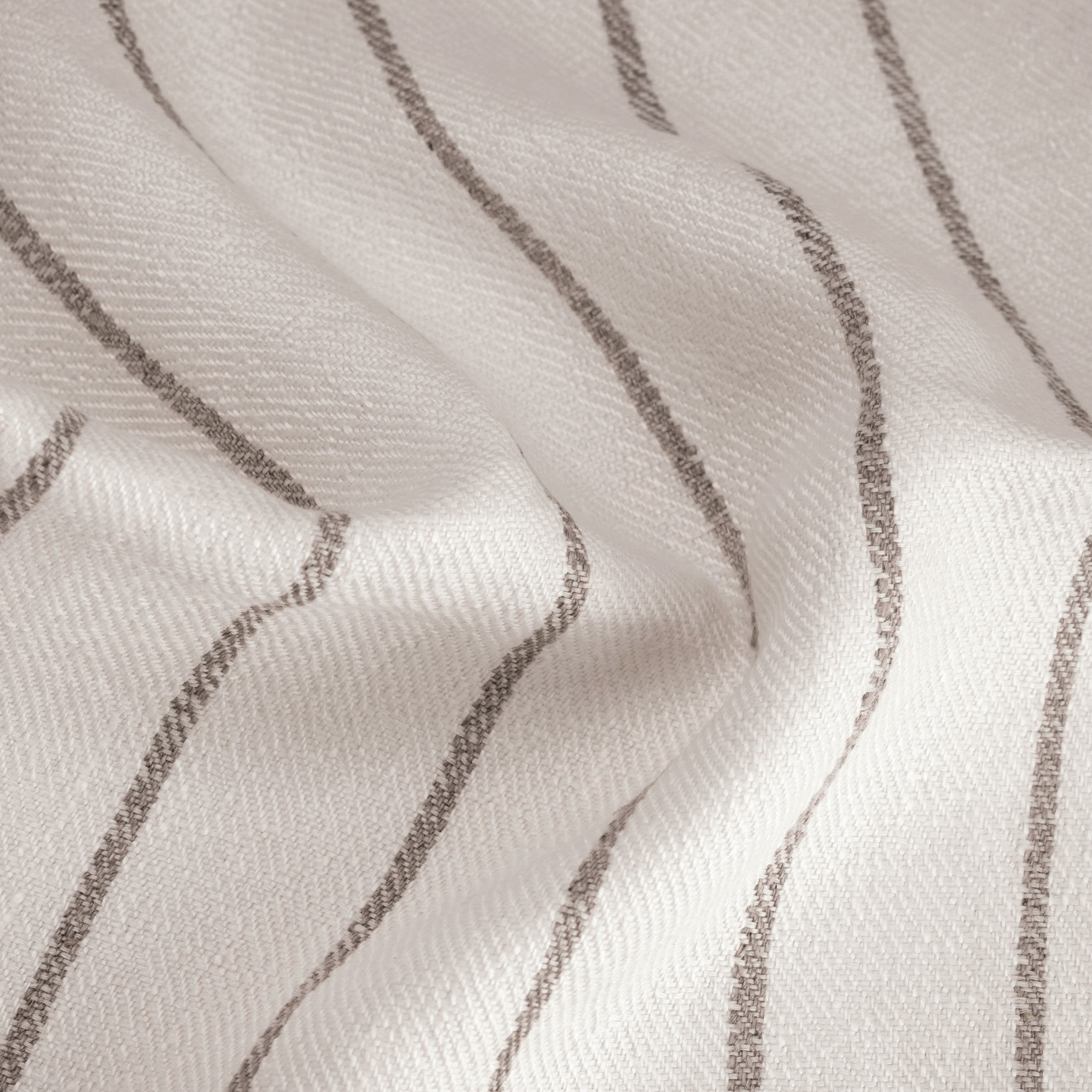 Buy ivory-with-grey-stripe Forte Linen Towels